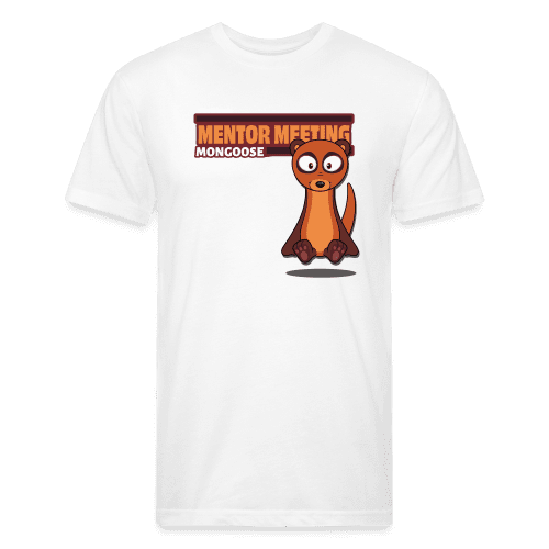 Mentor Meeting Mongoose Character Comfort Adult Tee - white