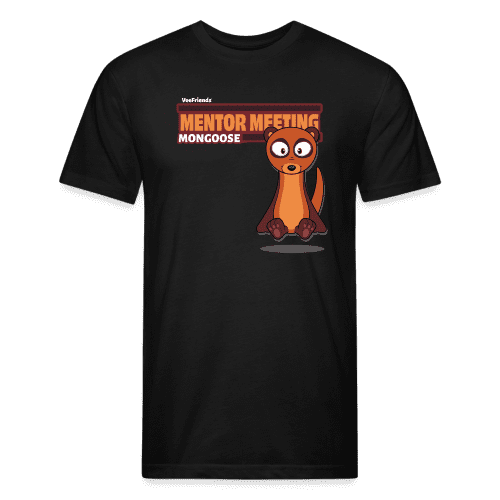 Mentor Meeting Mongoose Character Comfort Adult Tee - black