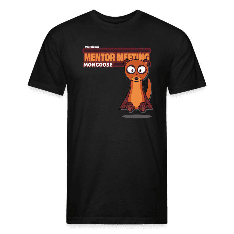 Mentor Meeting Mongoose Character Comfort Adult Tee - black