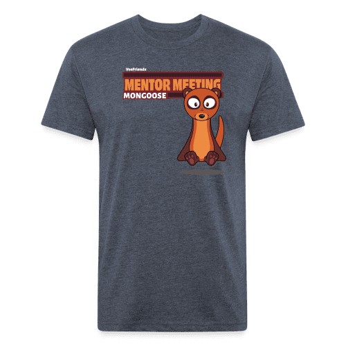 Mentor Meeting Mongoose Character Comfort Adult Tee - heather navy