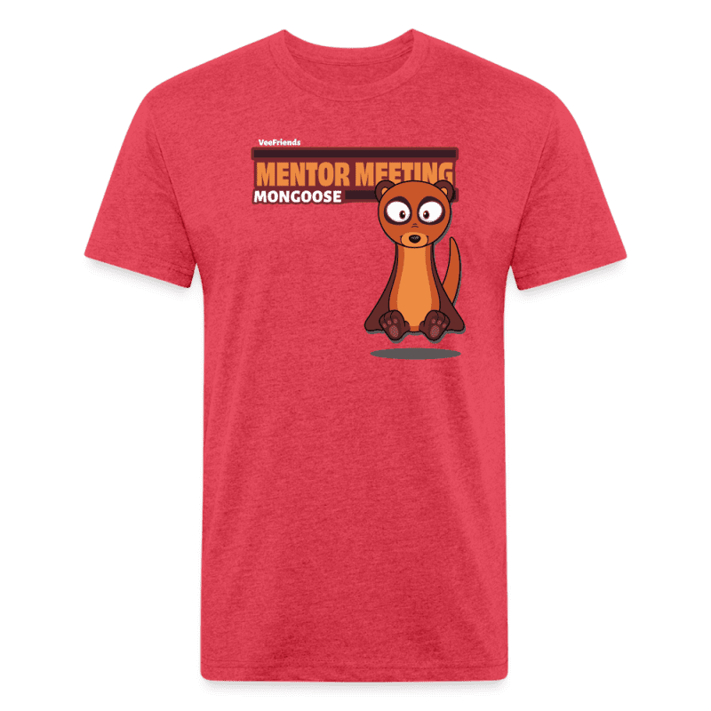 Mentor Meeting Mongoose Character Comfort Adult Tee - heather red