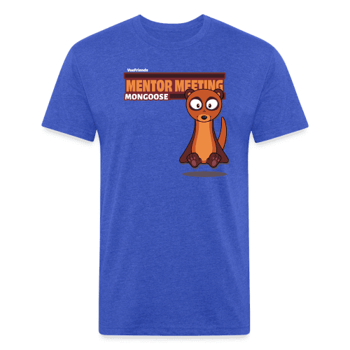 Mentor Meeting Mongoose Character Comfort Adult Tee - heather royal