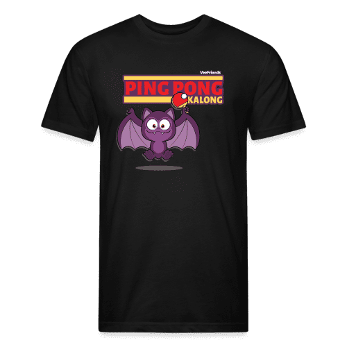 Ping Pong Kalong Character Comfort Adult Tee - black