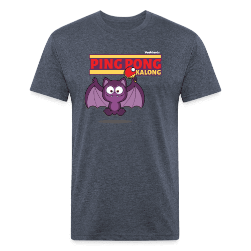 Ping Pong Kalong Character Comfort Adult Tee - heather navy