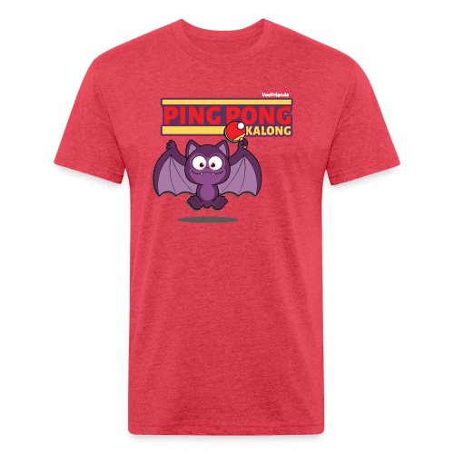 Ping Pong Kalong Character Comfort Adult Tee - heather red