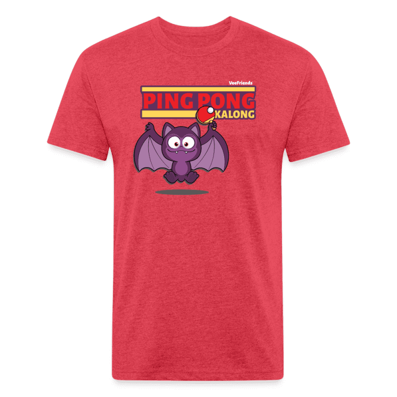 Ping Pong Kalong Character Comfort Adult Tee - heather red