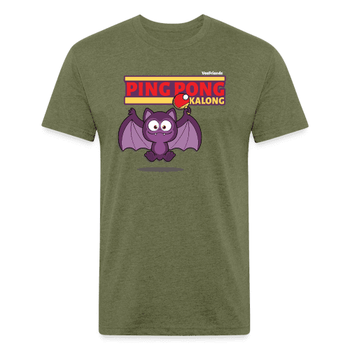 Ping Pong Kalong Character Comfort Adult Tee - heather military green