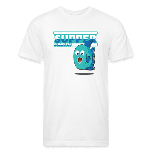 Supper Sunfish Character Comfort Adult Tee - white