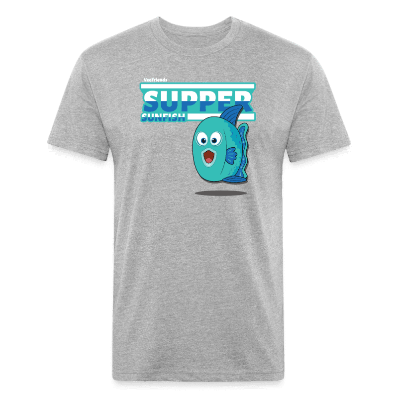 Supper Sunfish Character Comfort Adult Tee - heather gray