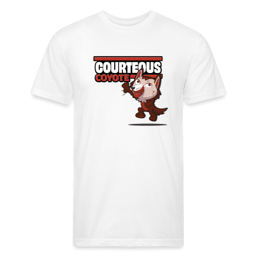 Courteous Coyote Character Comfort Adult Tee - white