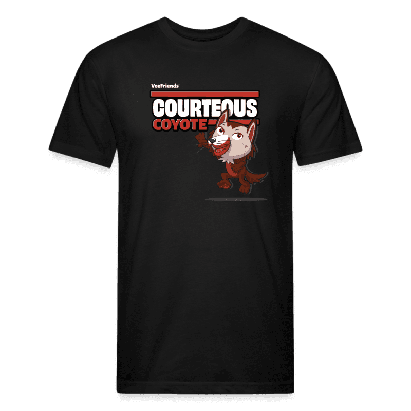 Courteous Coyote Character Comfort Adult Tee - black