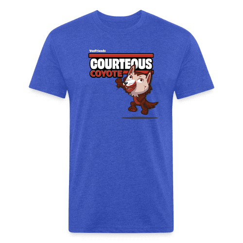 Courteous Coyote Character Comfort Adult Tee - heather royal