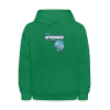 Determined Dolphin Character Comfort Kids Hoodie - kelly green