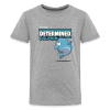 Determined Dolphin Character Comfort Kids Tee - heather gray