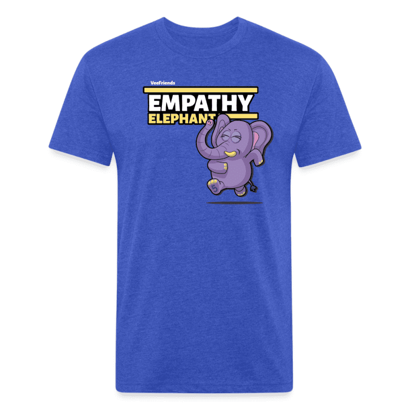 Empathy Elephant Character Comfort Adult Tee - heather royal