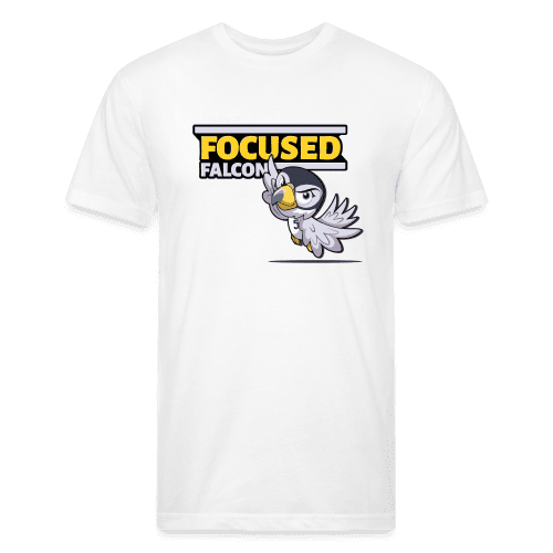 Focused Falcon Character Comfort Adult Tee - white