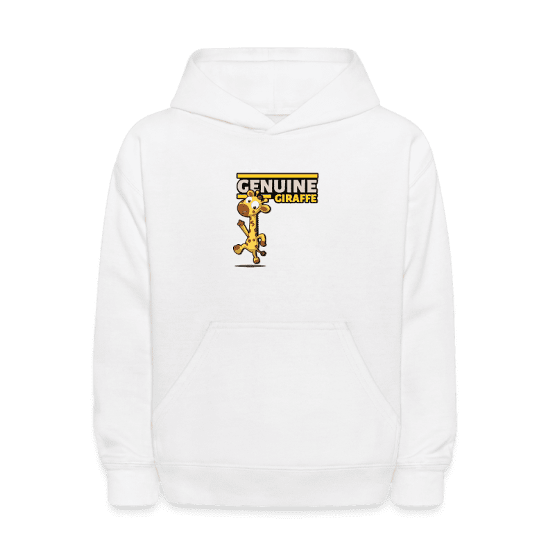 Genuine Giraffe Character Comfort Kids Hoodie - white