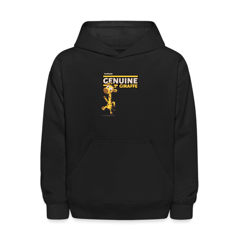 Genuine Giraffe Character Comfort Kids Hoodie - black