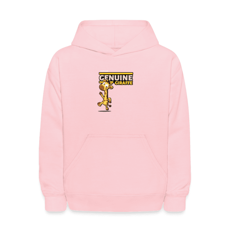 Genuine Giraffe Character Comfort Kids Hoodie - pink