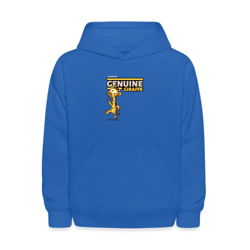 Genuine Giraffe Character Comfort Kids Hoodie - royal blue