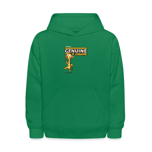 Genuine Giraffe Character Comfort Kids Hoodie - kelly green