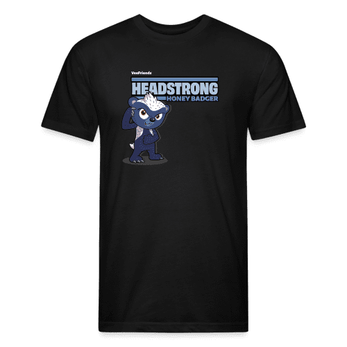 Headstrong Honey Badger Character Comfort Adult Tee - black