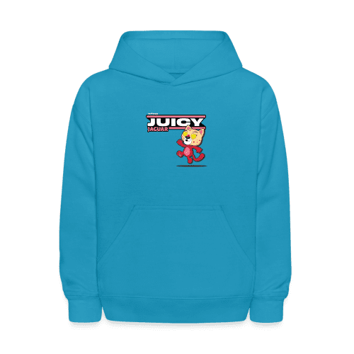 Juicy Jaguar Character Comfort Kids Hoodie - turquoise