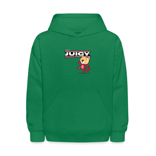 Juicy Jaguar Character Comfort Kids Hoodie - kelly green