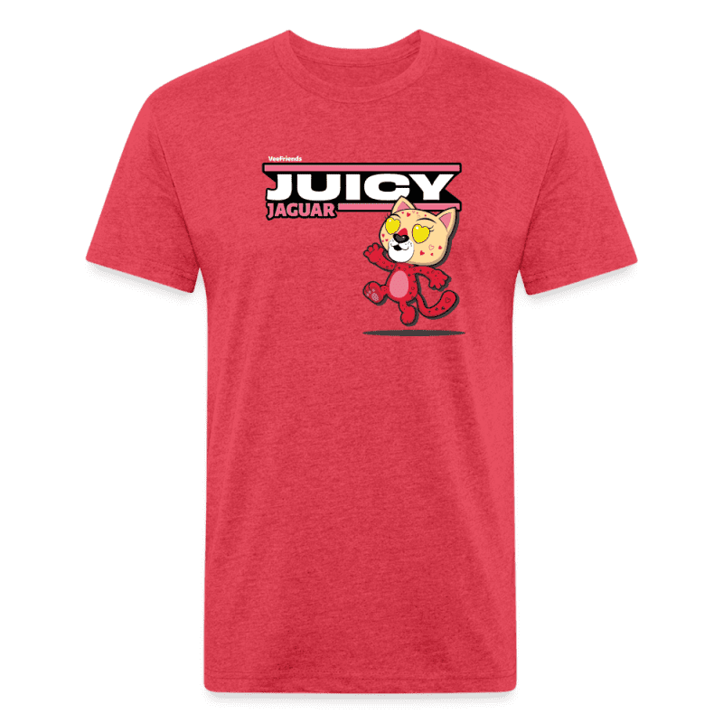 Juicy Jaguar Character Comfort Adult Tee - heather red