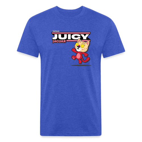 Juicy Jaguar Character Comfort Adult Tee - heather royal