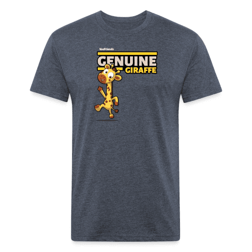 Genuine Giraffe Character Comfort Adult Tee - heather navy