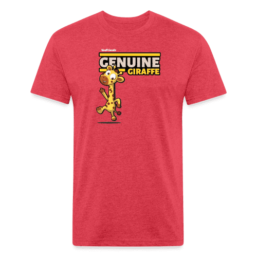 Genuine Giraffe Character Comfort Adult Tee - heather red