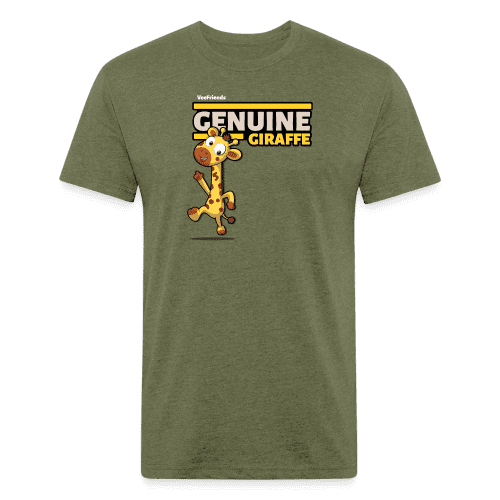 Genuine Giraffe Character Comfort Adult Tee - heather military green