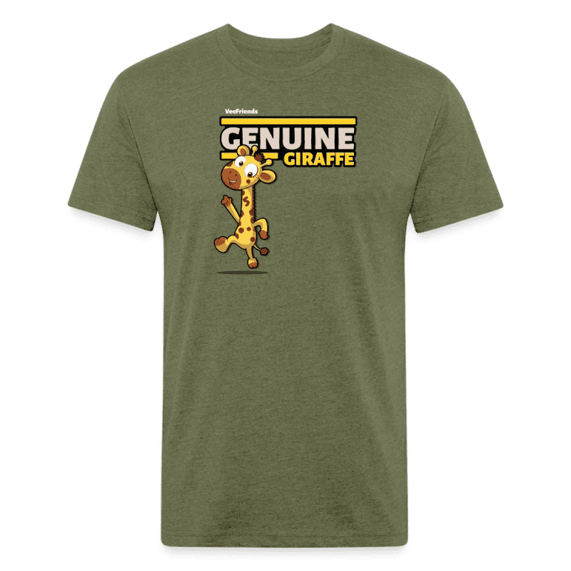 Genuine Giraffe Character Comfort Adult Tee - heather military green