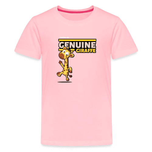 Genuine Giraffe Character Comfort Kids Tee - pink