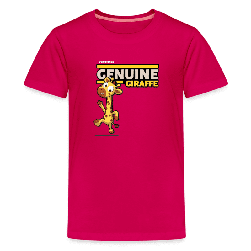 Genuine Giraffe Character Comfort Kids Tee - dark pink