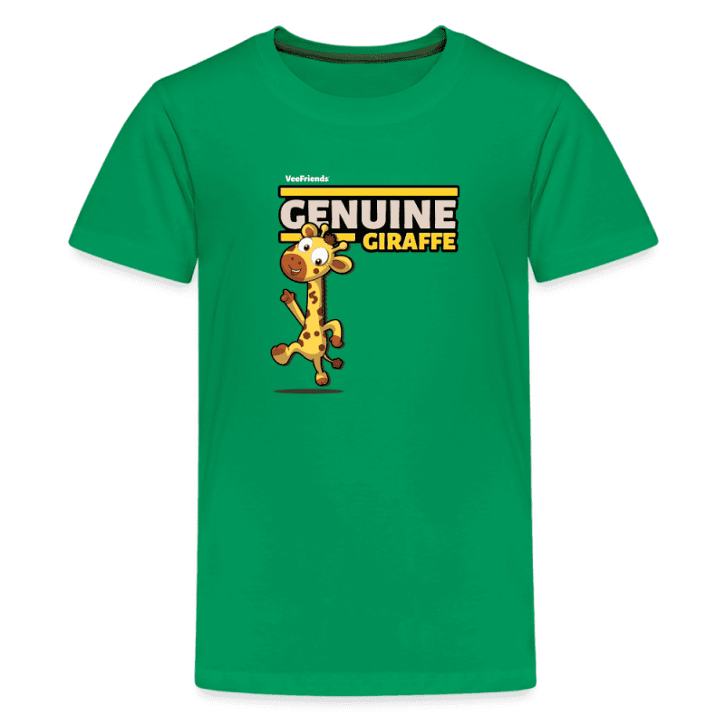 Genuine Giraffe Character Comfort Kids Tee - kelly green