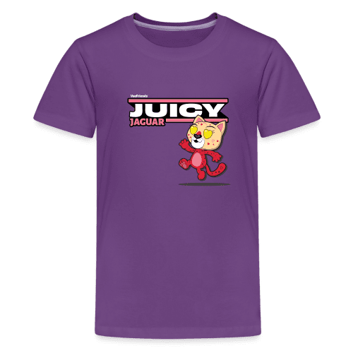 Juicy Jaguar Character Comfort Kids Tee - purple