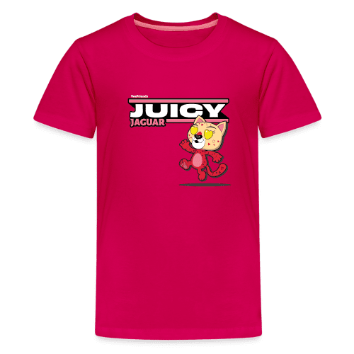 Juicy Jaguar Character Comfort Kids Tee - dark pink