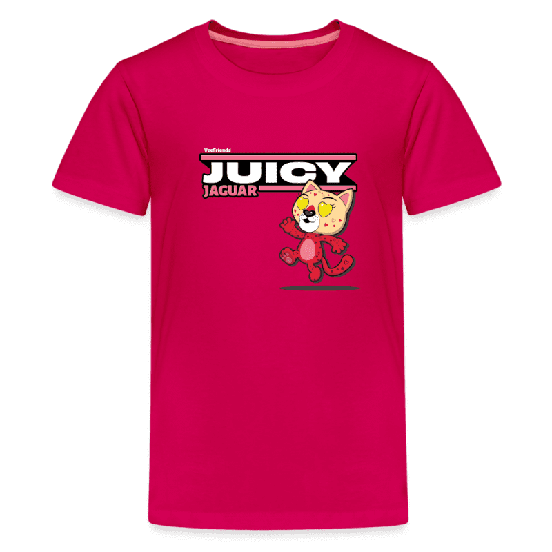 Juicy Jaguar Character Comfort Kids Tee - dark pink