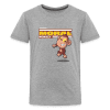 Moral Monkey Character Comfort Kids Tee - heather gray