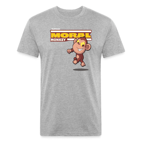 Moral Monkey Character Comfort Adult Tee - heather gray