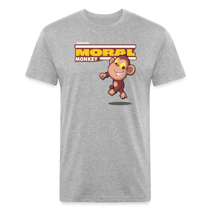 Moral Monkey Character Comfort Adult Tee - heather gray