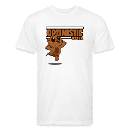 Optimistic Otter Character Comfort Adult Tee - white