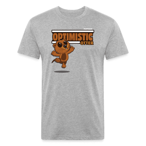 Optimistic Otter Character Comfort Adult Tee - heather gray