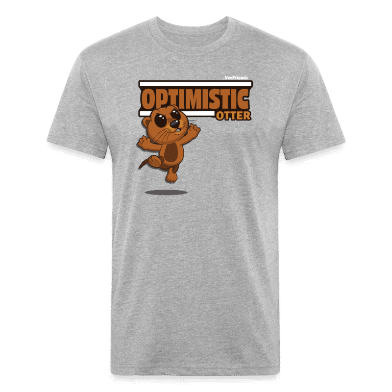 Optimistic Otter Character Comfort Adult Tee - heather gray