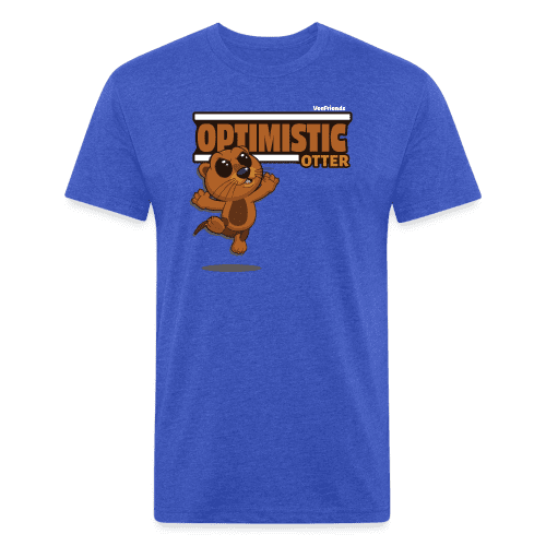 Optimistic Otter Character Comfort Adult Tee - heather royal