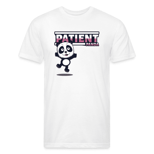 Patient Panda Character Comfort Adult Tee - white