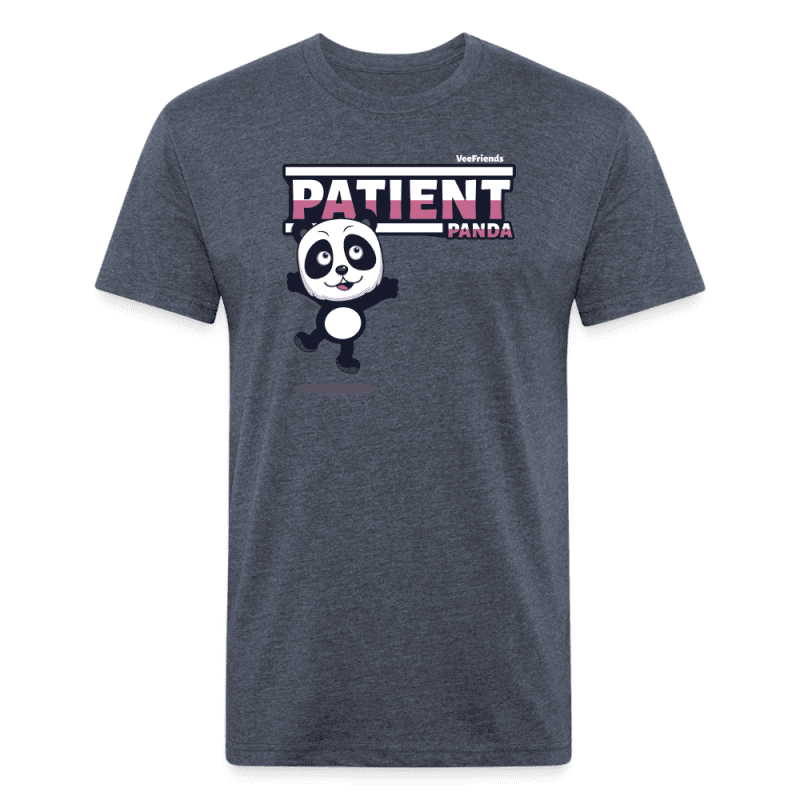 Patient Panda Character Comfort Adult Tee - heather navy