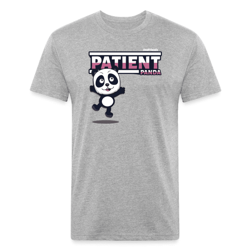 Patient Panda Character Comfort Adult Tee - heather gray